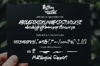 Bottom Scooter font