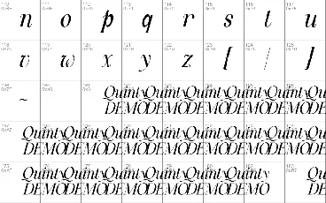 Quinty Demo font