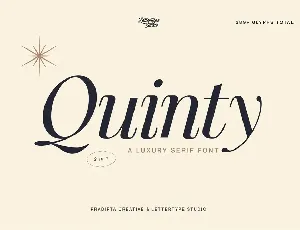 Quinty Demo font