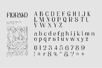 Florako font