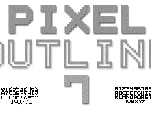 Outline Pixel7 font