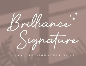 Brilliance Signature font