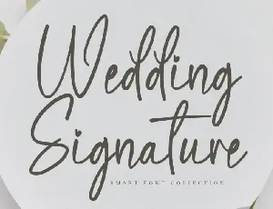 Wedding Signature Script font