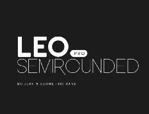 Leo Semi Rounded Pro font