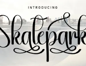 Skatepark Script font