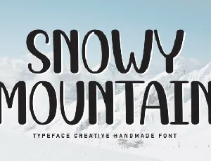 Snowy Mountain Display font