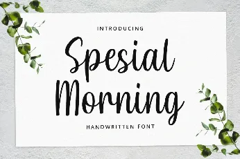 Special Morning Demo font