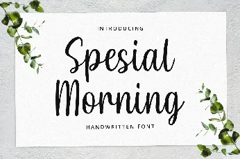 Special Morning Demo font