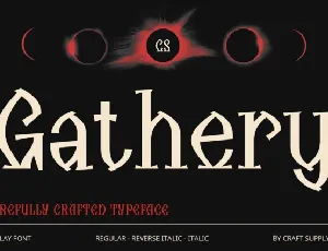 CS Gathery font