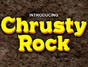 Chrusty Rock Display font