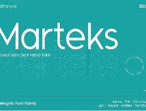 Marteks Family font