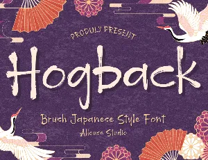 Hogback Demo Version font