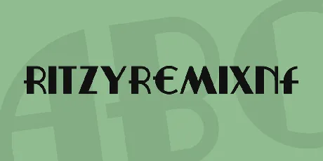 RitzyRemixNF font