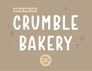 Crumble Bakery font