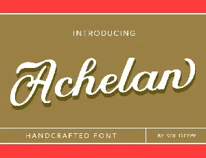 Achelan font