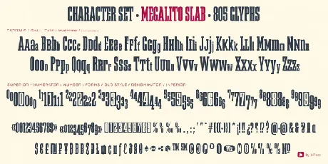 Megalito Slab & Small Caps font