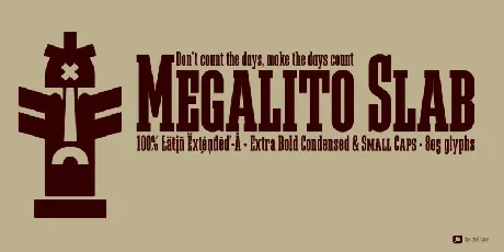 Megalito Slab & Small Caps font