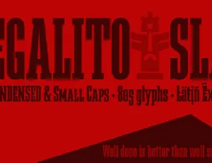 Megalito Slab & Small Caps font