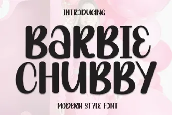 Barbie Chubby Display font