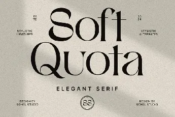 Soft Quota font