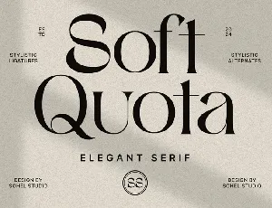 Soft Quota font