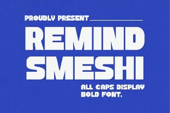 Remind Smeshi font