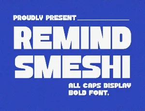 Remind Smeshi font