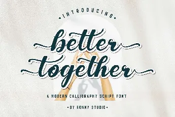 Better Together font