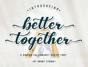 Better Together font