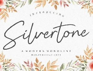 Silvertone font