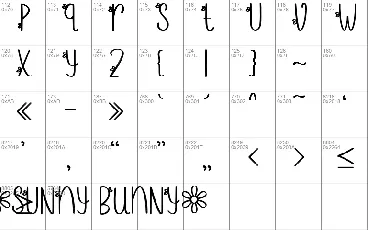 Sunny Bunny Demo font