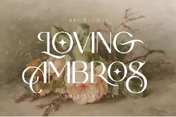 Loving Ambros Demo font