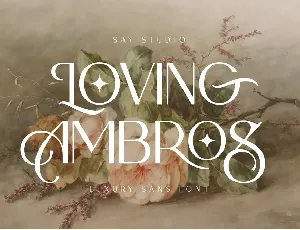 Loving Ambros Demo font