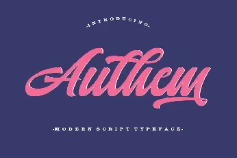 Authem Script font