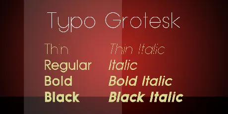 Typo Grotesk font