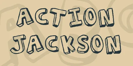 Action Jackson font