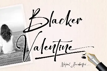 Blacker Valentine font