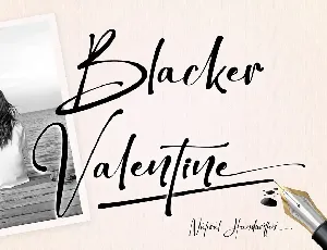 Blacker Valentine font