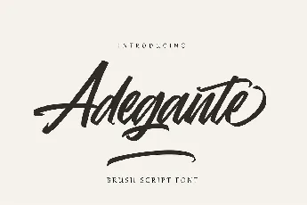 Adegante font