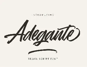 Adegante font