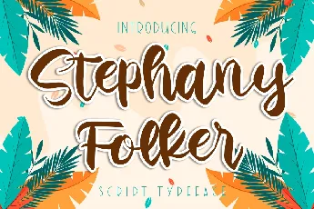 Stephany Folker font