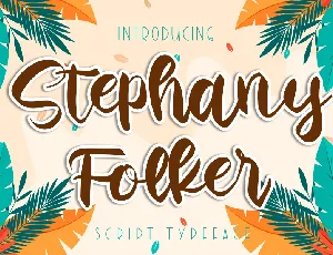 Stephany Folker font