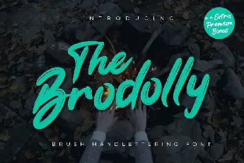 The Brodolly Brush font