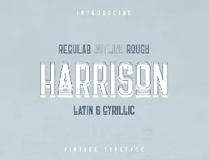 Harrison Retro font