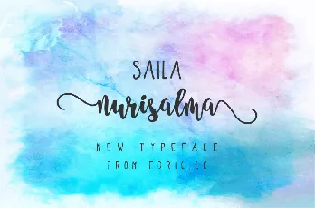 Saila Nurissalma Script font