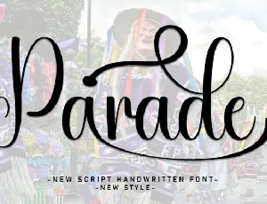 Parade Script font