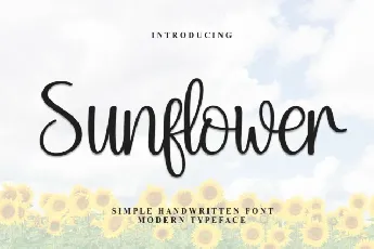 Sunflower Script font