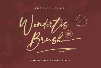 Wondertis Brush font