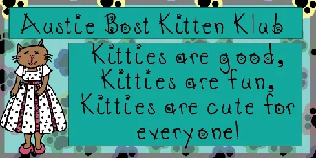 Austie Bost Kitten Klub font