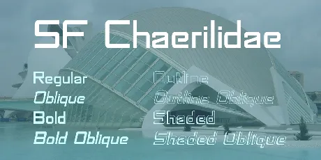 SF Chaerilidae font